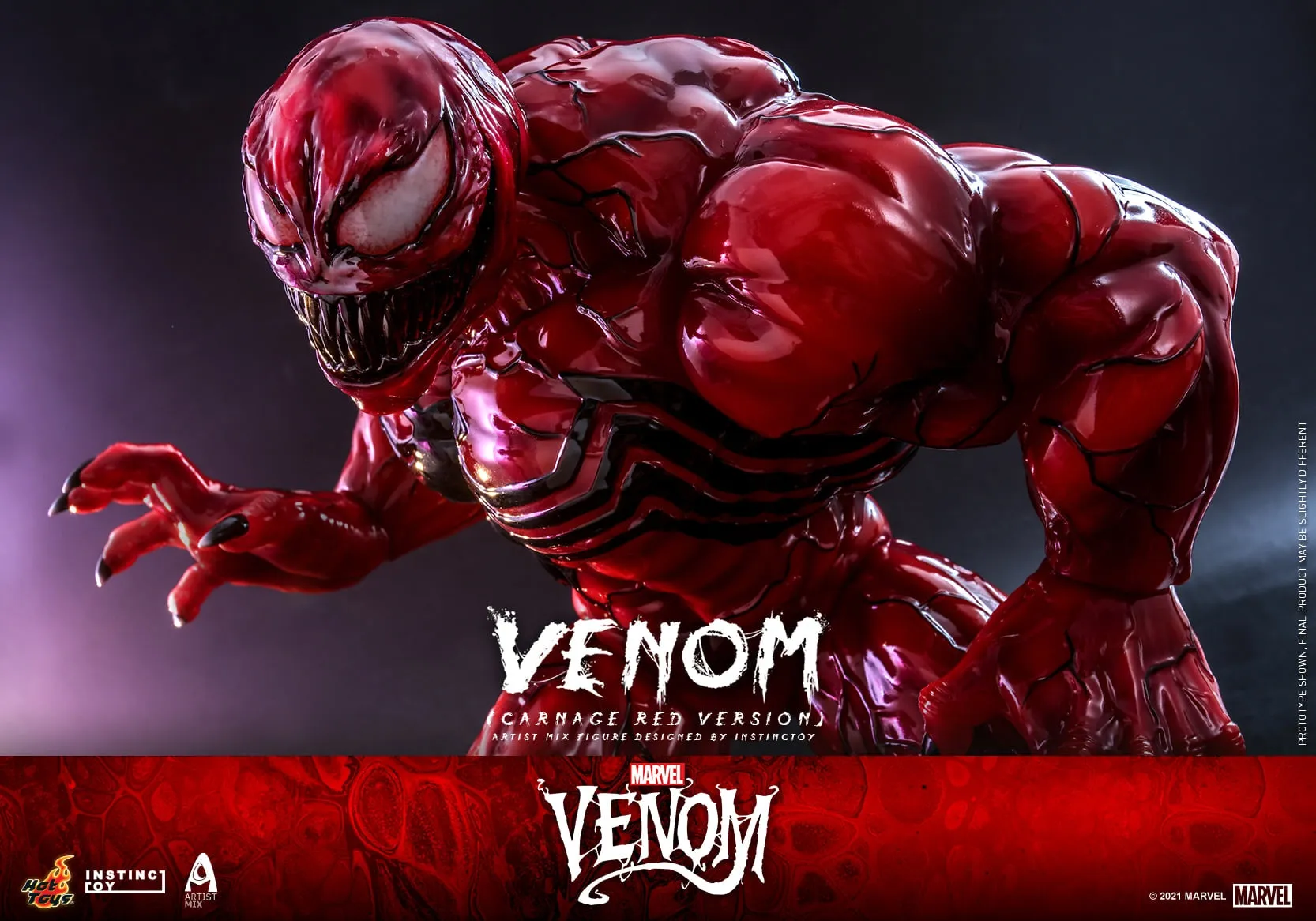 Hot Toys - AMC034 - Venom (Comic) - Venom (Carnage Red Version) Artist Mix Figure Designed by INSTINCTOY