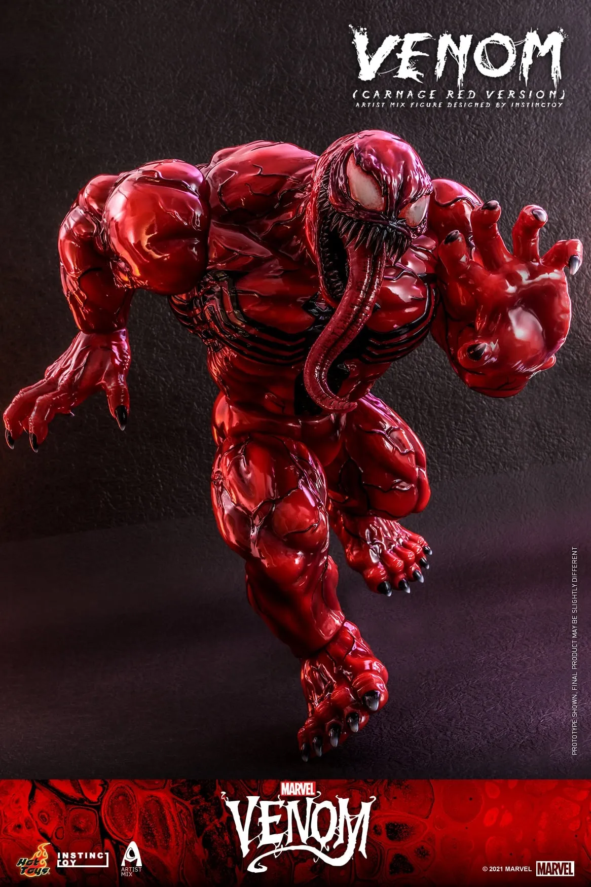 Hot Toys - AMC034 - Venom (Comic) - Venom (Carnage Red Version) Artist Mix Figure Designed by INSTINCTOY