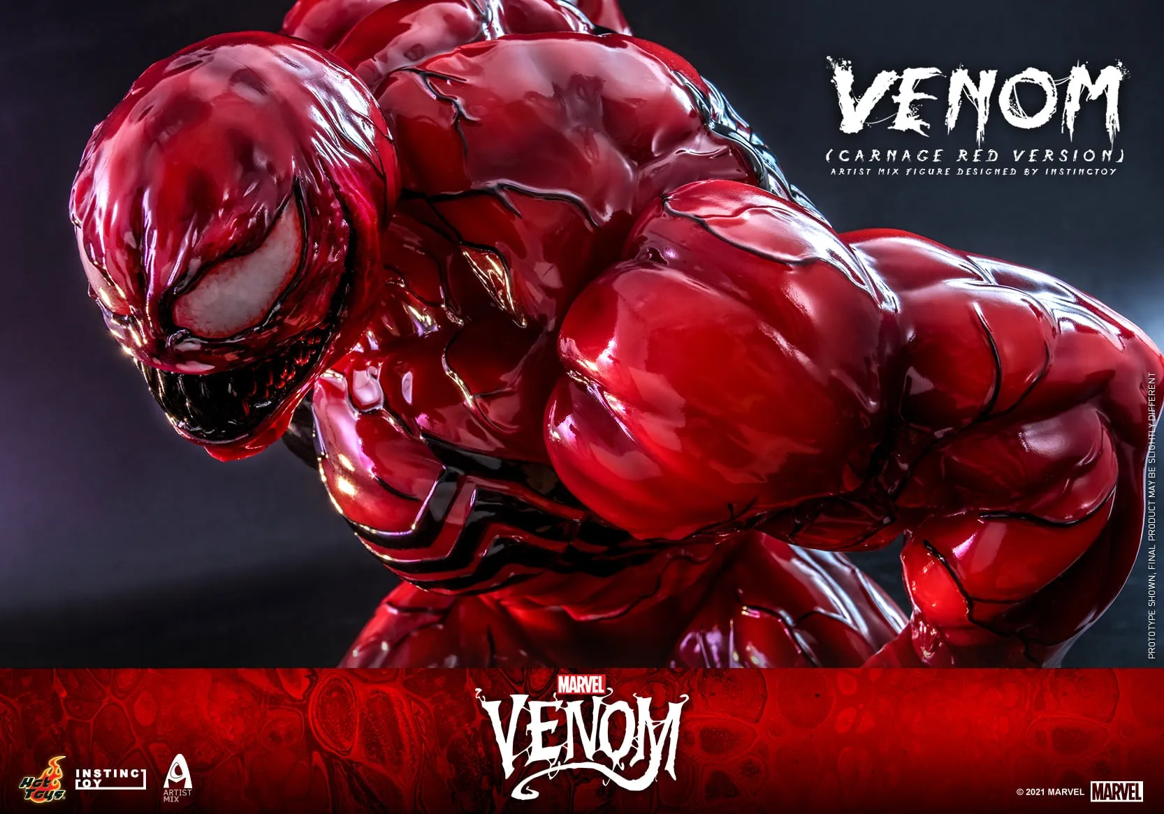 Hot Toys - AMC034 - Venom (Comic) - Venom (Carnage Red Version) Artist Mix Figure Designed by INSTINCTOY