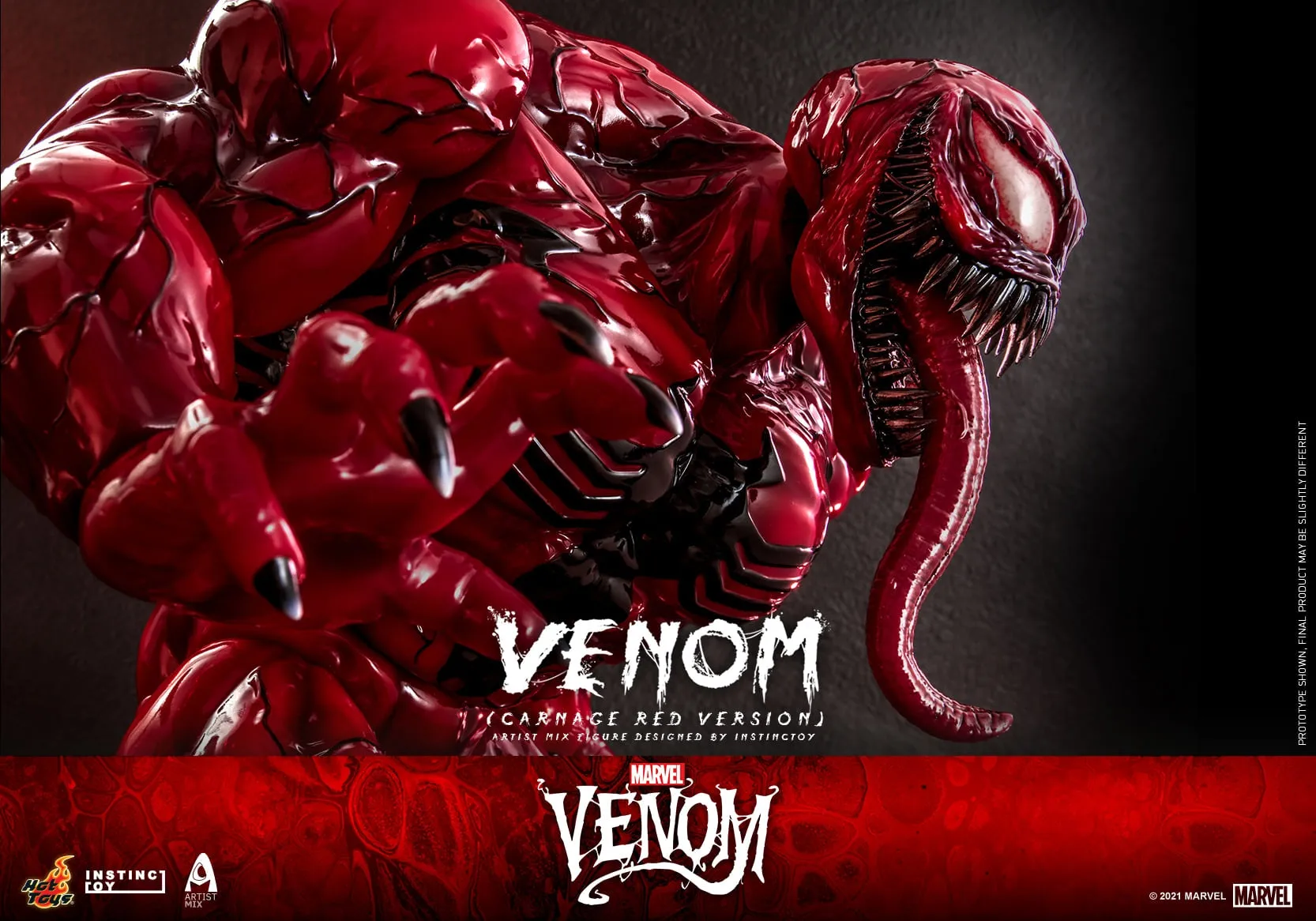 Hot Toys - AMC034 - Venom (Comic) - Venom (Carnage Red Version) Artist Mix Figure Designed by INSTINCTOY