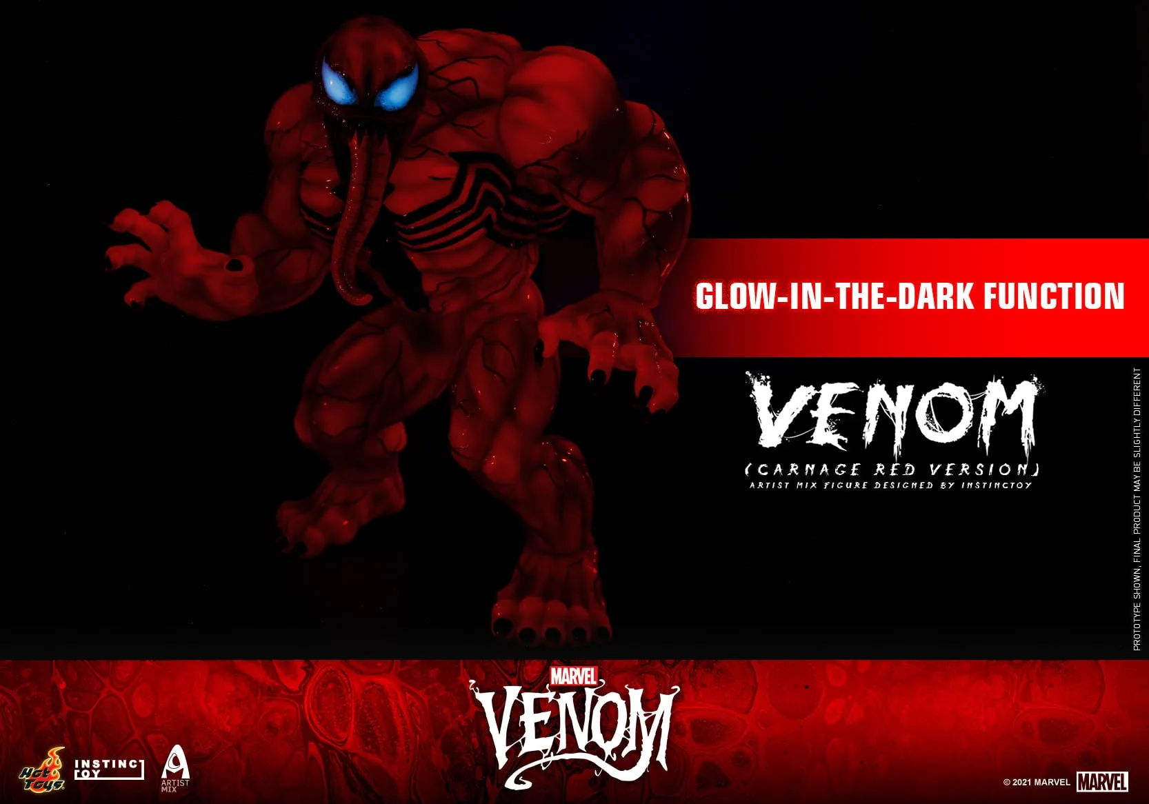 Hot Toys - AMC034 - Venom (Comic) - Venom (Carnage Red Version) Artist Mix Figure Designed by INSTINCTOY