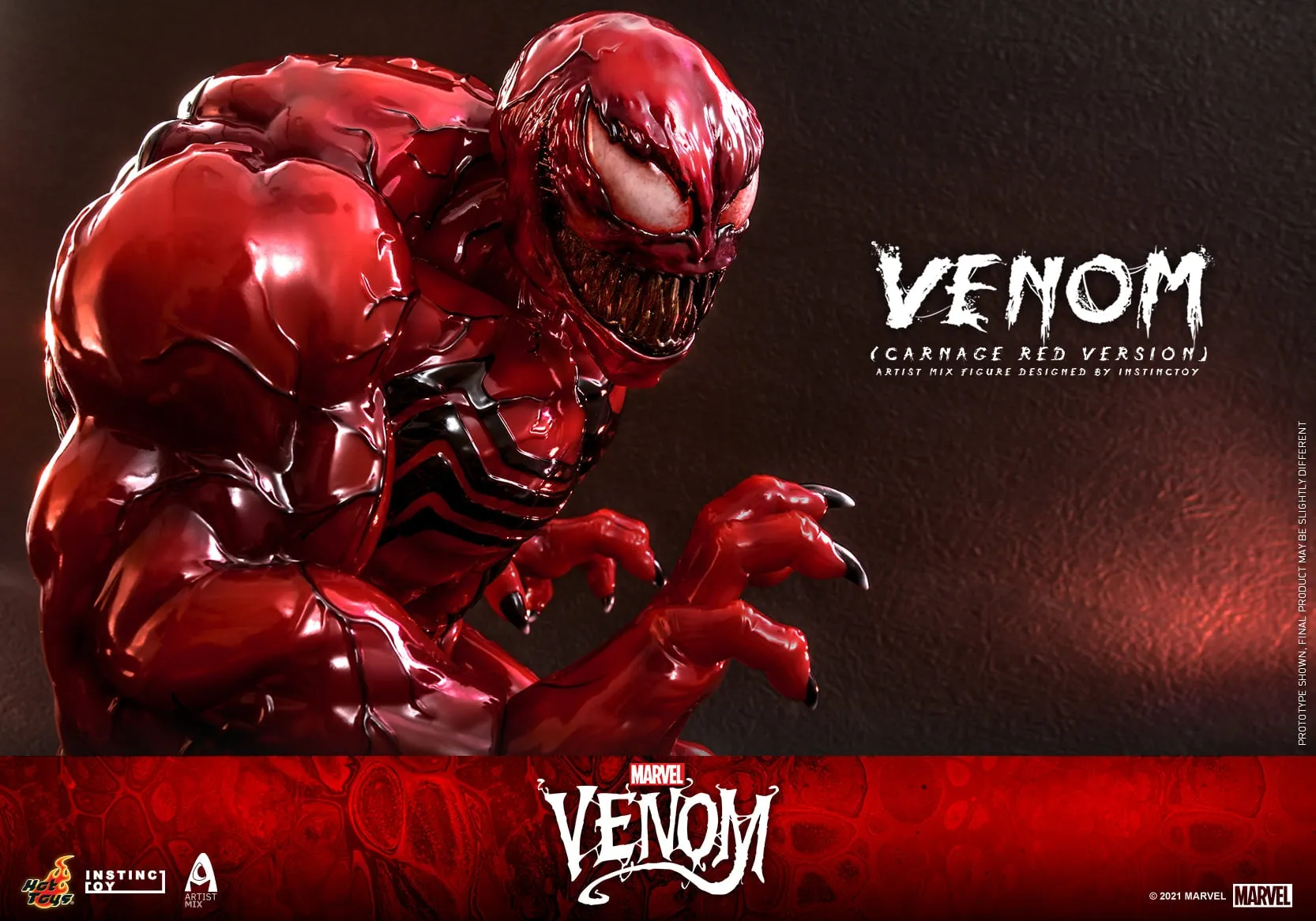 Hot Toys - AMC034 - Venom (Comic) - Venom (Carnage Red Version) Artist Mix Figure Designed by INSTINCTOY