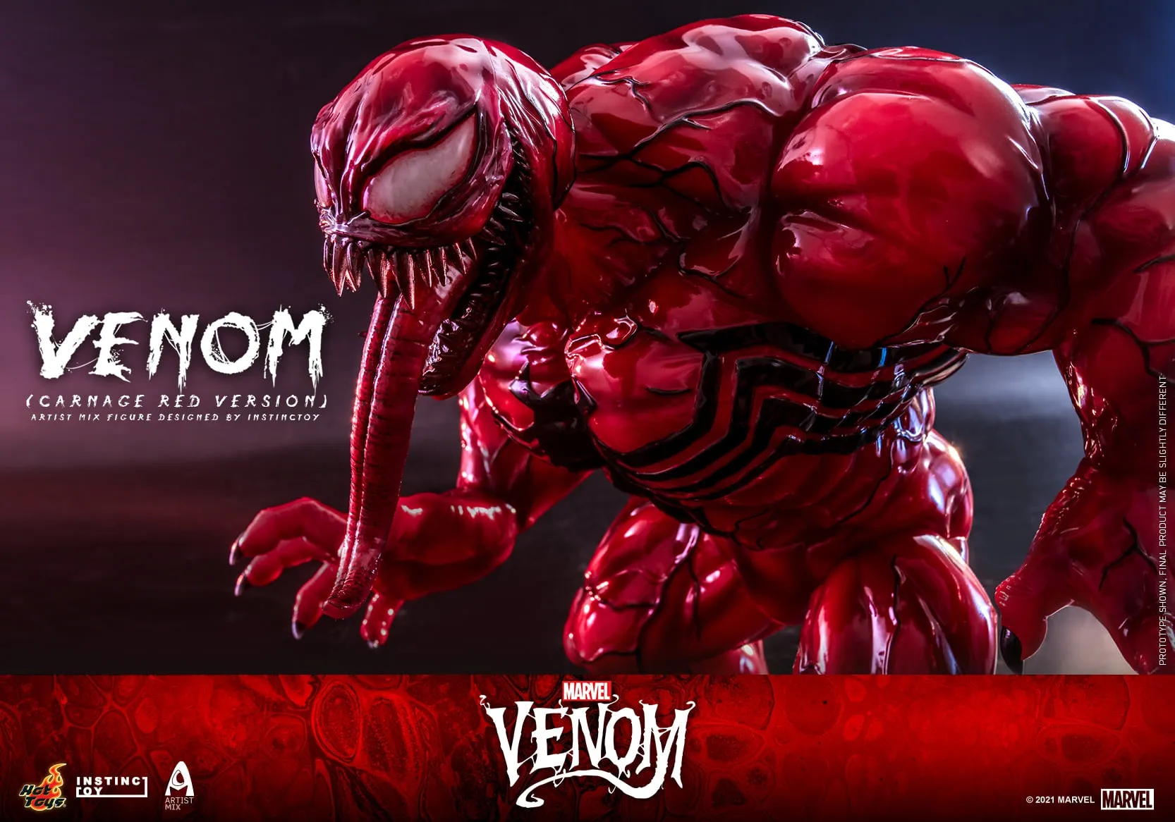 Hot Toys - AMC034 - Venom (Comic) - Venom (Carnage Red Version) Artist Mix Figure Designed by INSTINCTOY