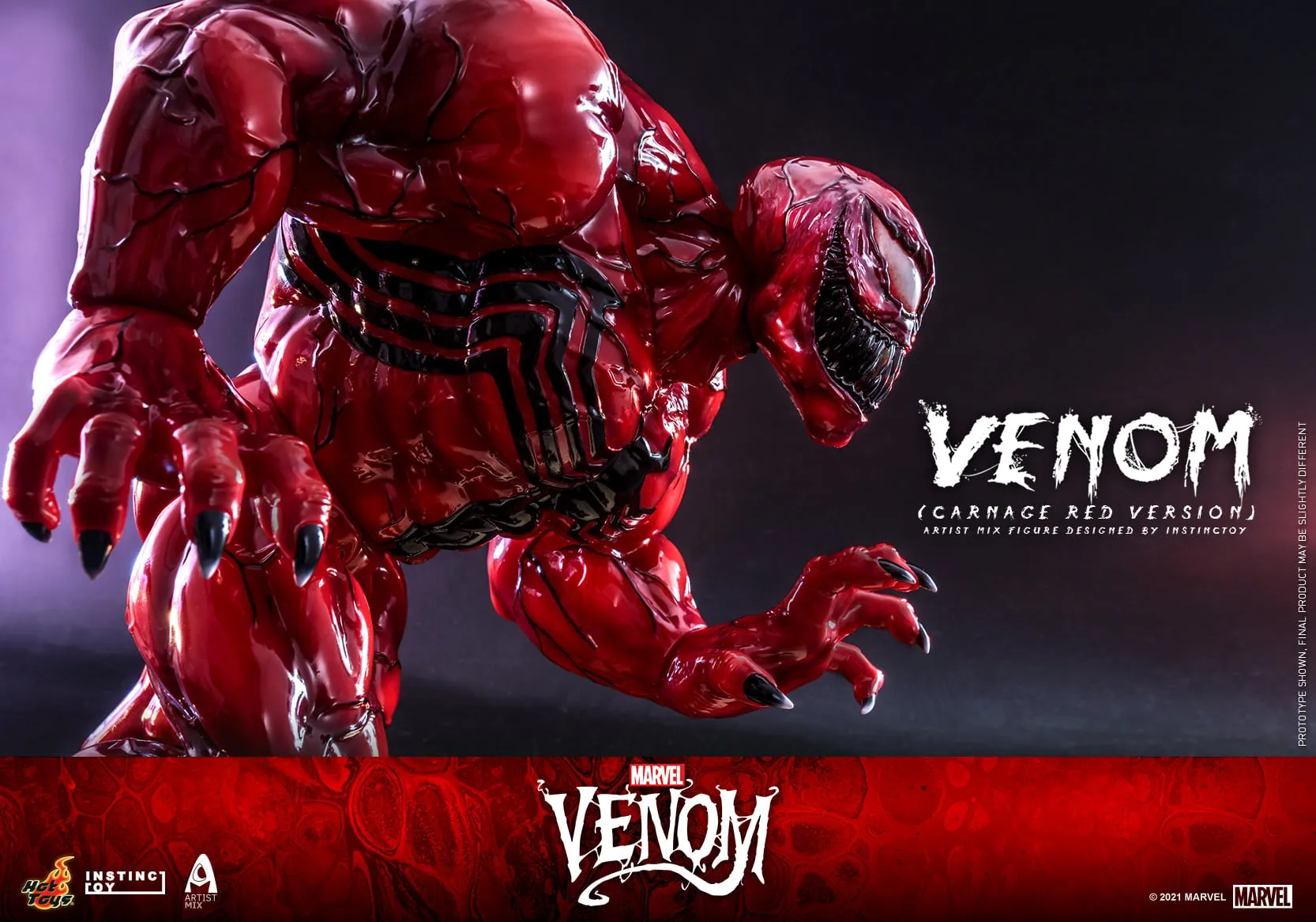 Hot Toys - AMC034 - Venom (Comic) - Venom (Carnage Red Version) Artist Mix Figure Designed by INSTINCTOY