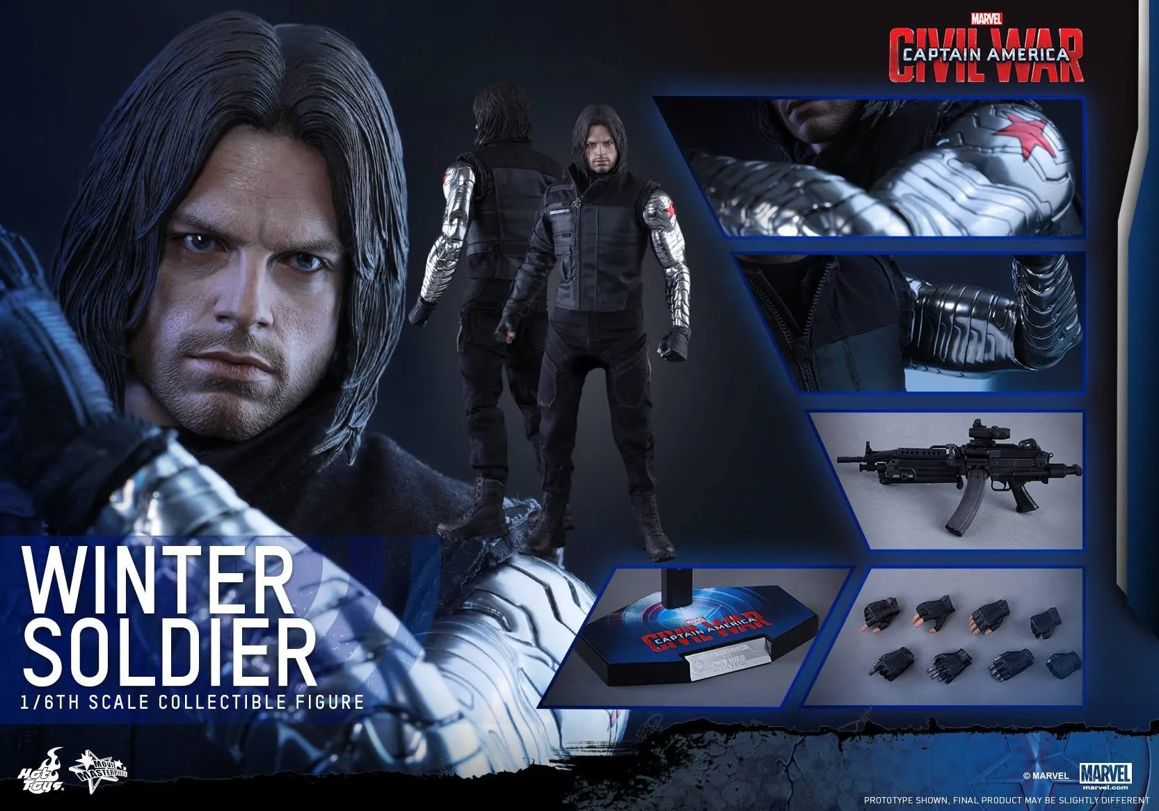 Hot Toys – MMS351 – Captain America: Civil War - Winter Soldier