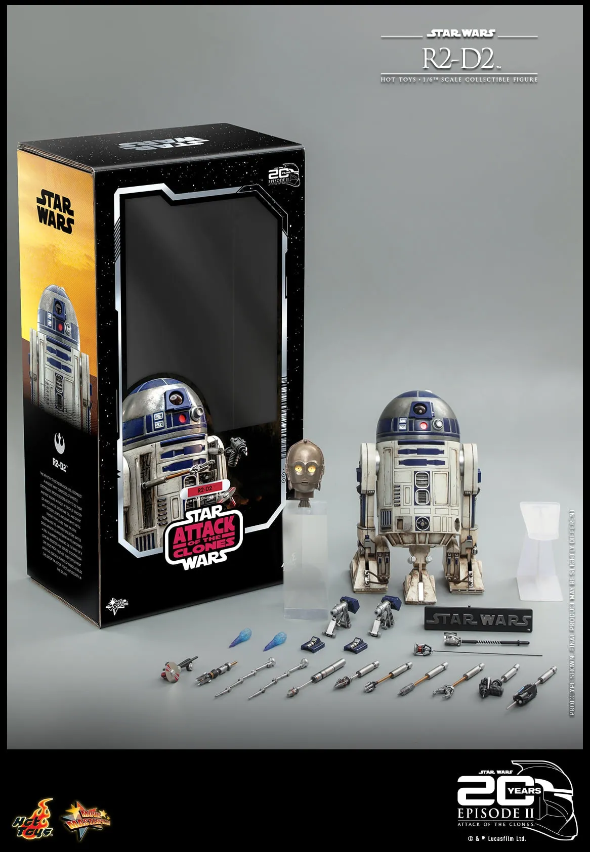 Hot Toys - MMS651 - Star Wars Episode II: Attack of the Clones - 1/6th scale R2-D2 Collectible Figure