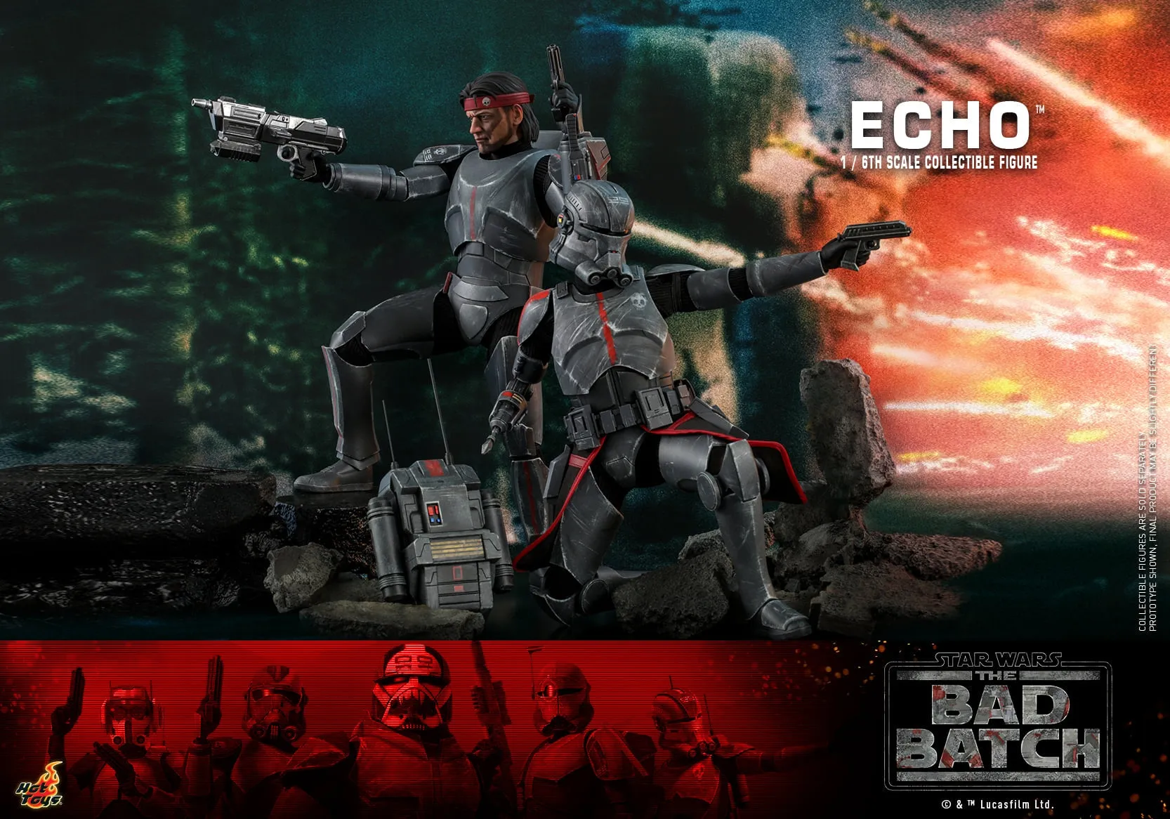 Hot Toys - TMS042 - Star Wars: The Bad Batch - 1/6th scale Echo Collectible Figure