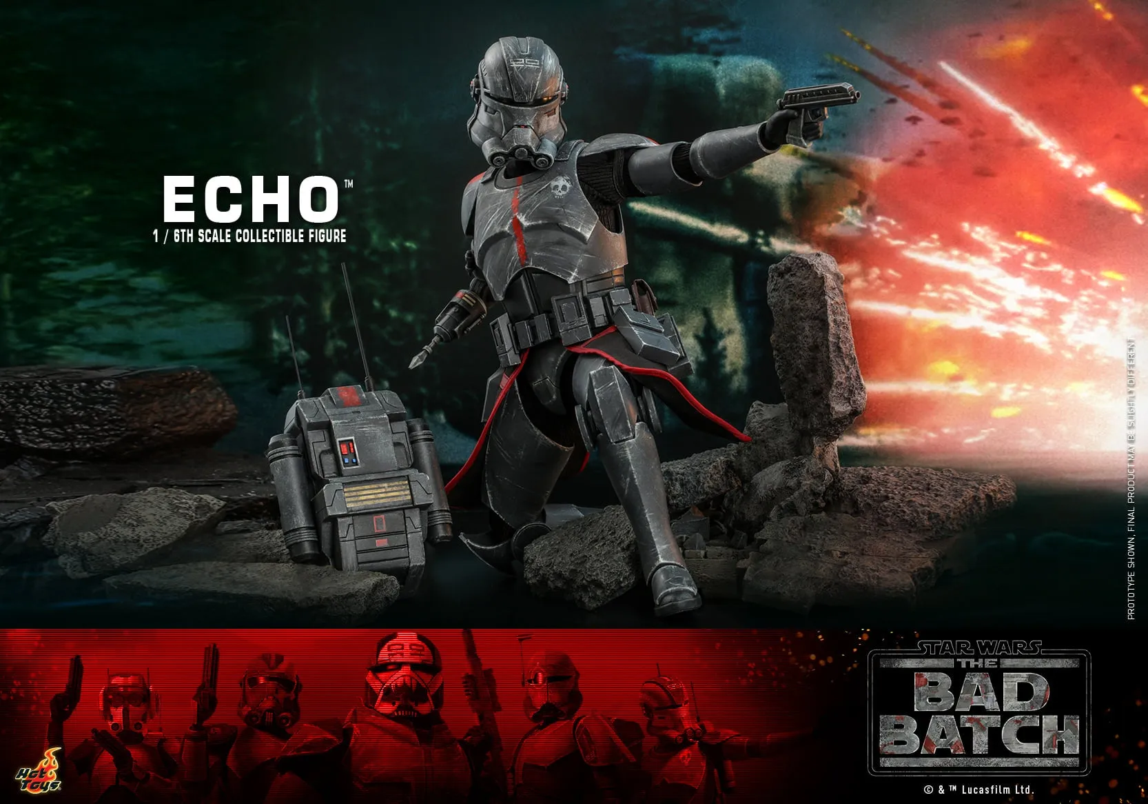 Hot Toys - TMS042 - Star Wars: The Bad Batch - 1/6th scale Echo Collectible Figure