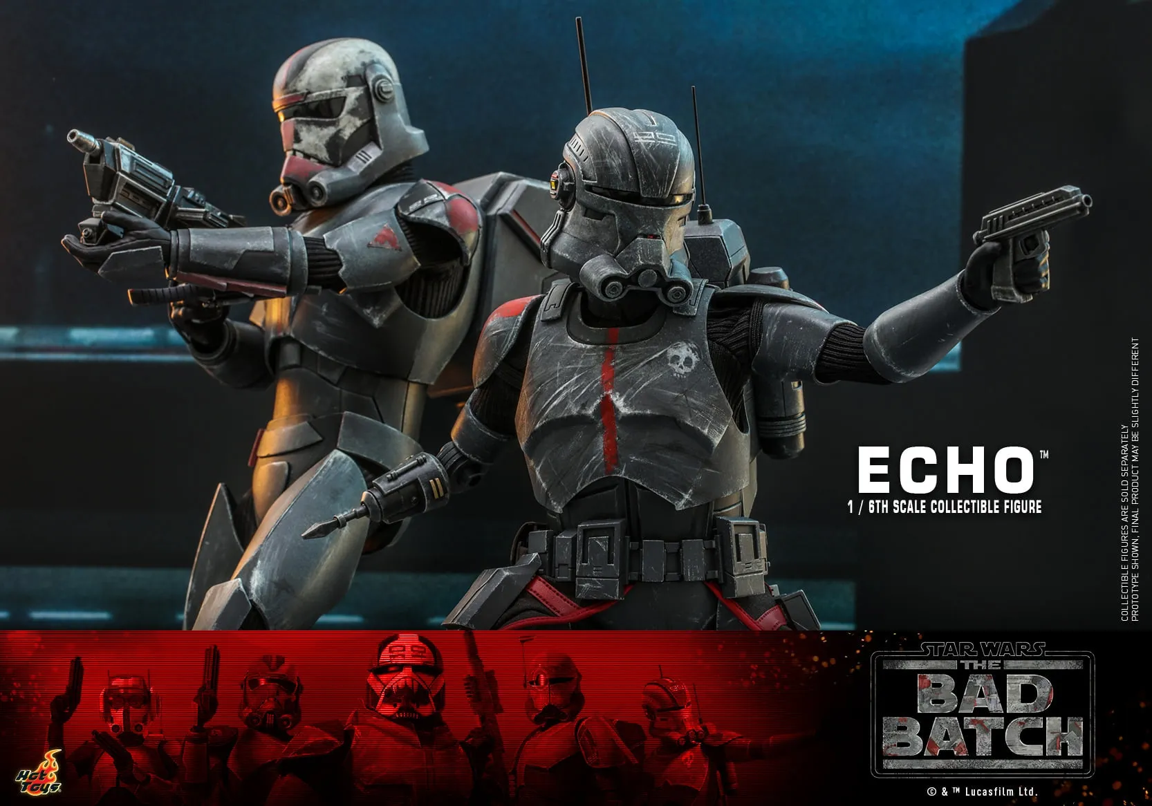 Hot Toys - TMS042 - Star Wars: The Bad Batch - 1/6th scale Echo Collectible Figure