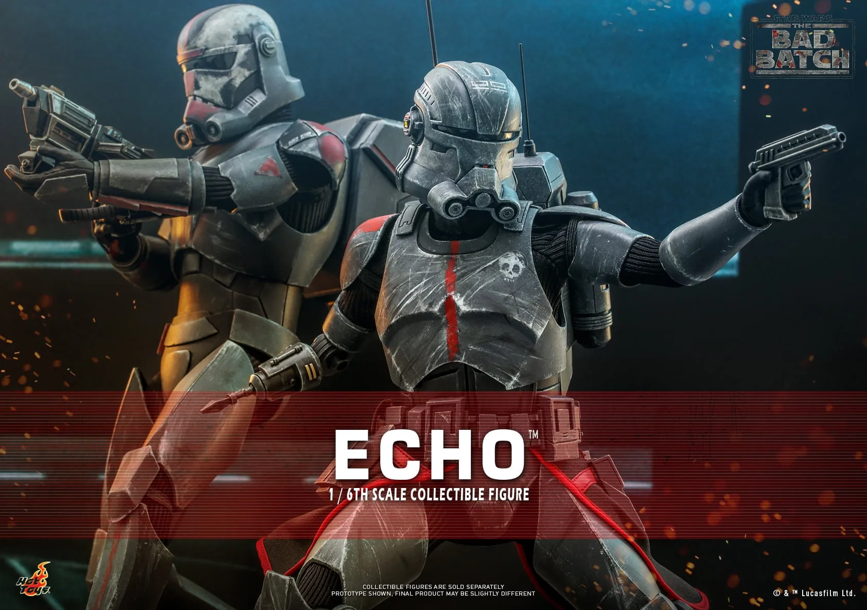 Hot Toys - TMS042 - Star Wars: The Bad Batch - 1/6th scale Echo Collectible Figure