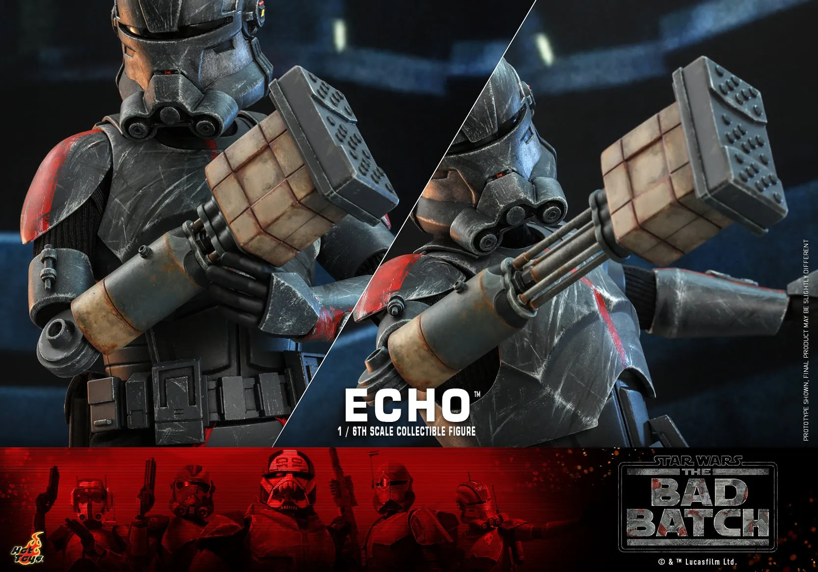 Hot Toys - TMS042 - Star Wars: The Bad Batch - 1/6th scale Echo Collectible Figure