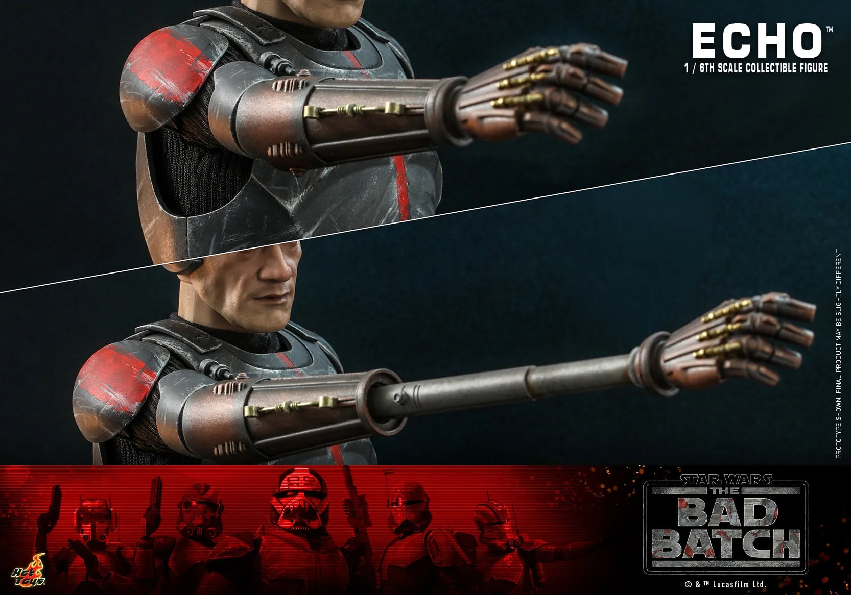 Hot Toys - TMS042 - Star Wars: The Bad Batch - 1/6th scale Echo Collectible Figure