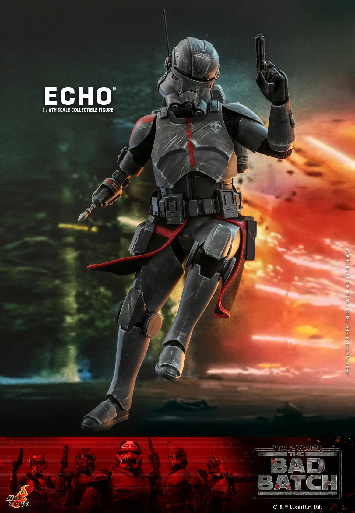 Hot Toys - TMS042 - Star Wars: The Bad Batch - 1/6th scale Echo Collectible Figure