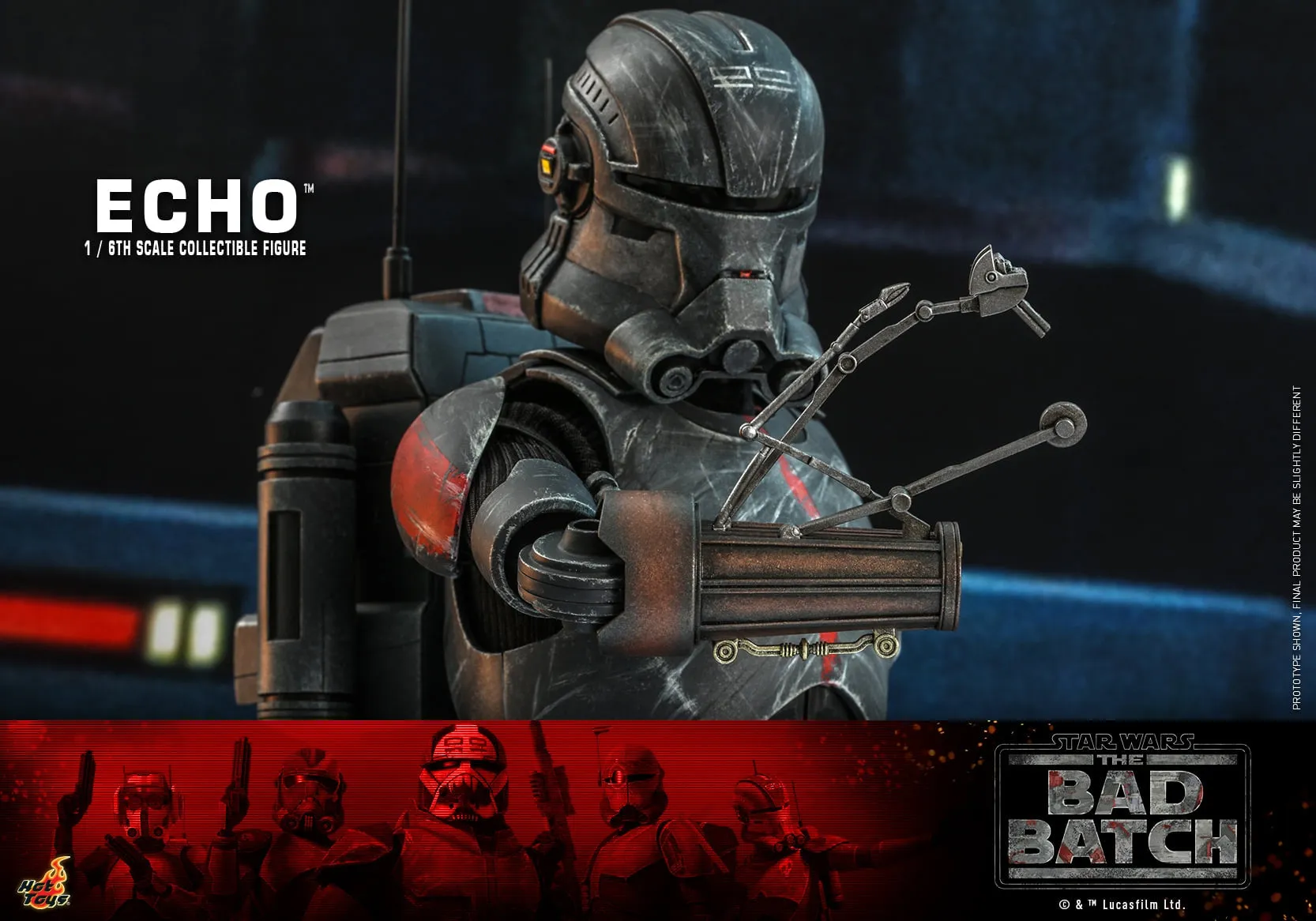 Hot Toys - TMS042 - Star Wars: The Bad Batch - 1/6th scale Echo Collectible Figure