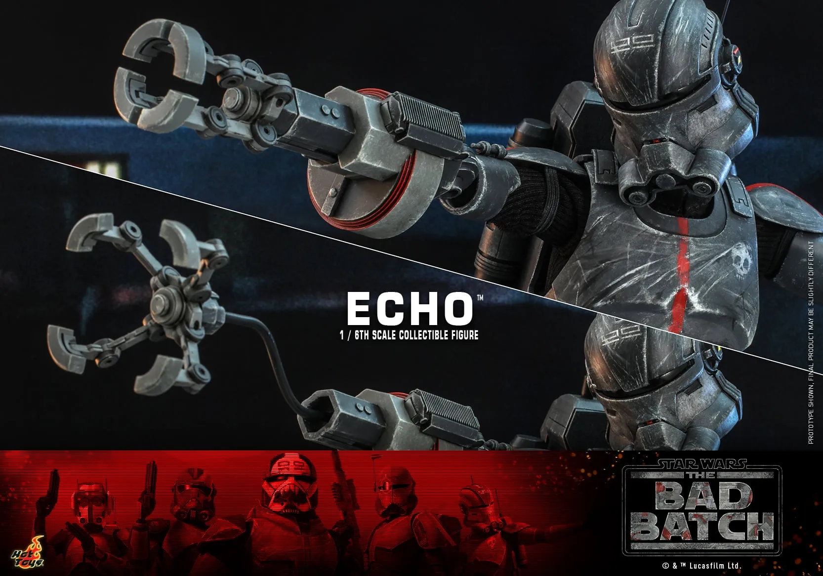 Hot Toys - TMS042 - Star Wars: The Bad Batch - 1/6th scale Echo Collectible Figure