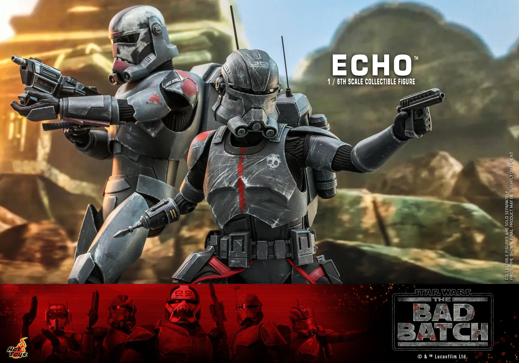 Hot Toys - TMS042 - Star Wars: The Bad Batch - 1/6th scale Echo Collectible Figure