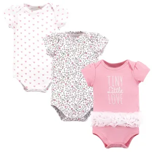 Hudson Baby Cotton Bodysuits, Tiny Little Love Tutu