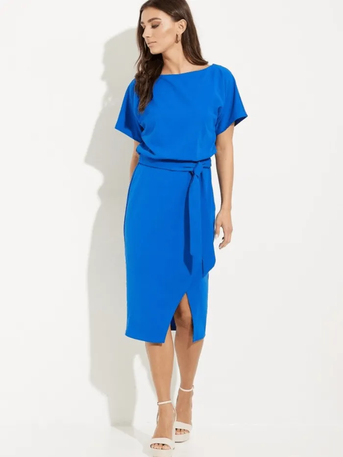 Joseph Ribkoff Blue Belted Dress 231015 3971