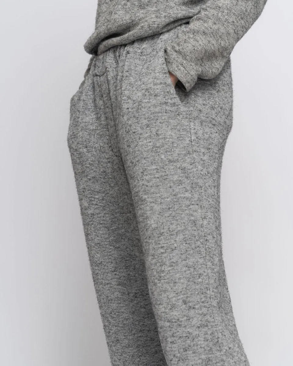 Knit Raw Patch Pocket Elastic Sweatpant