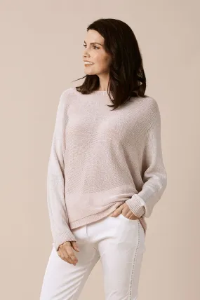 Kyle Zipped Cardigan Blush Shimmer