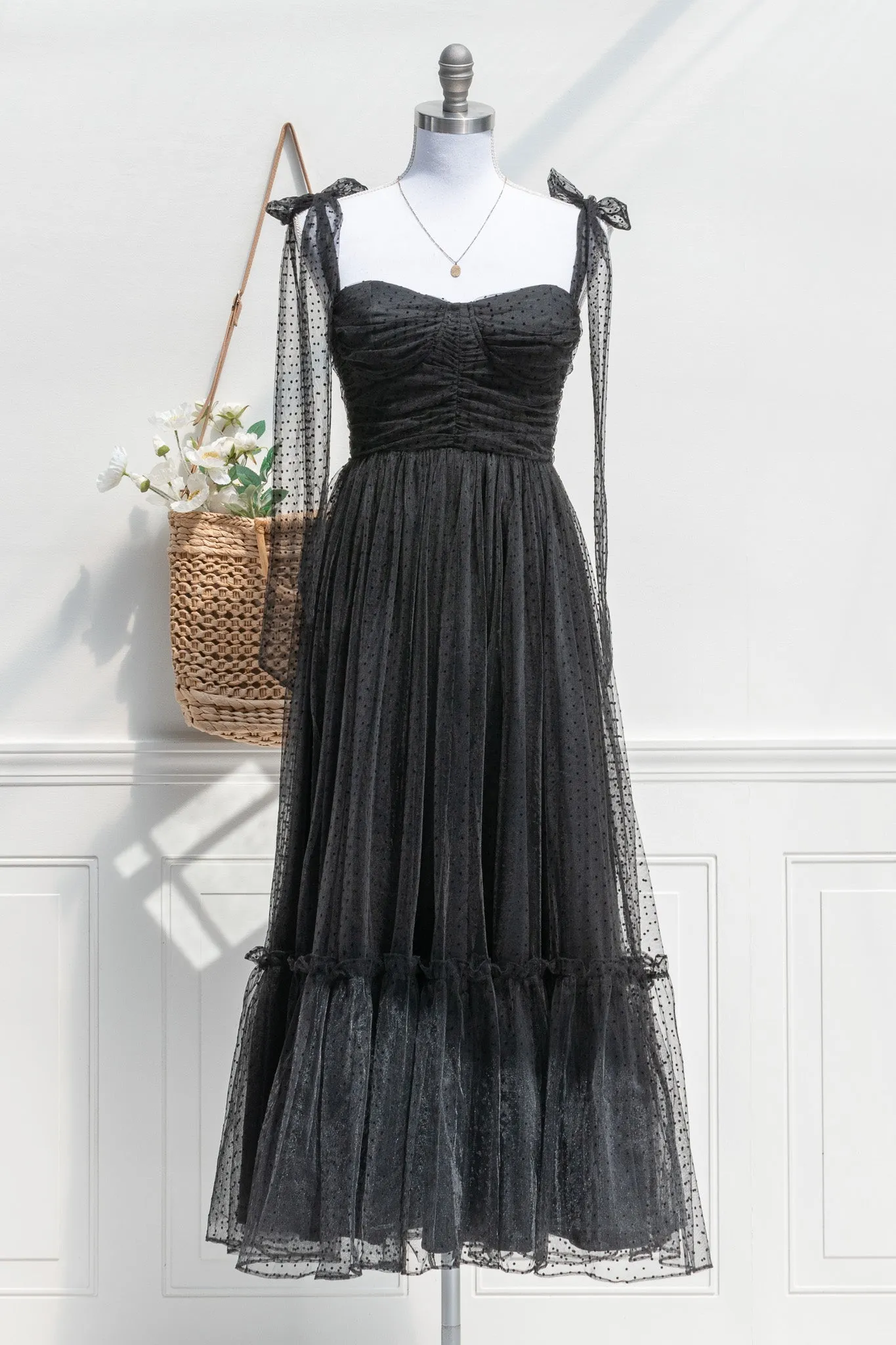 La Bohème Tulle Dress - Black