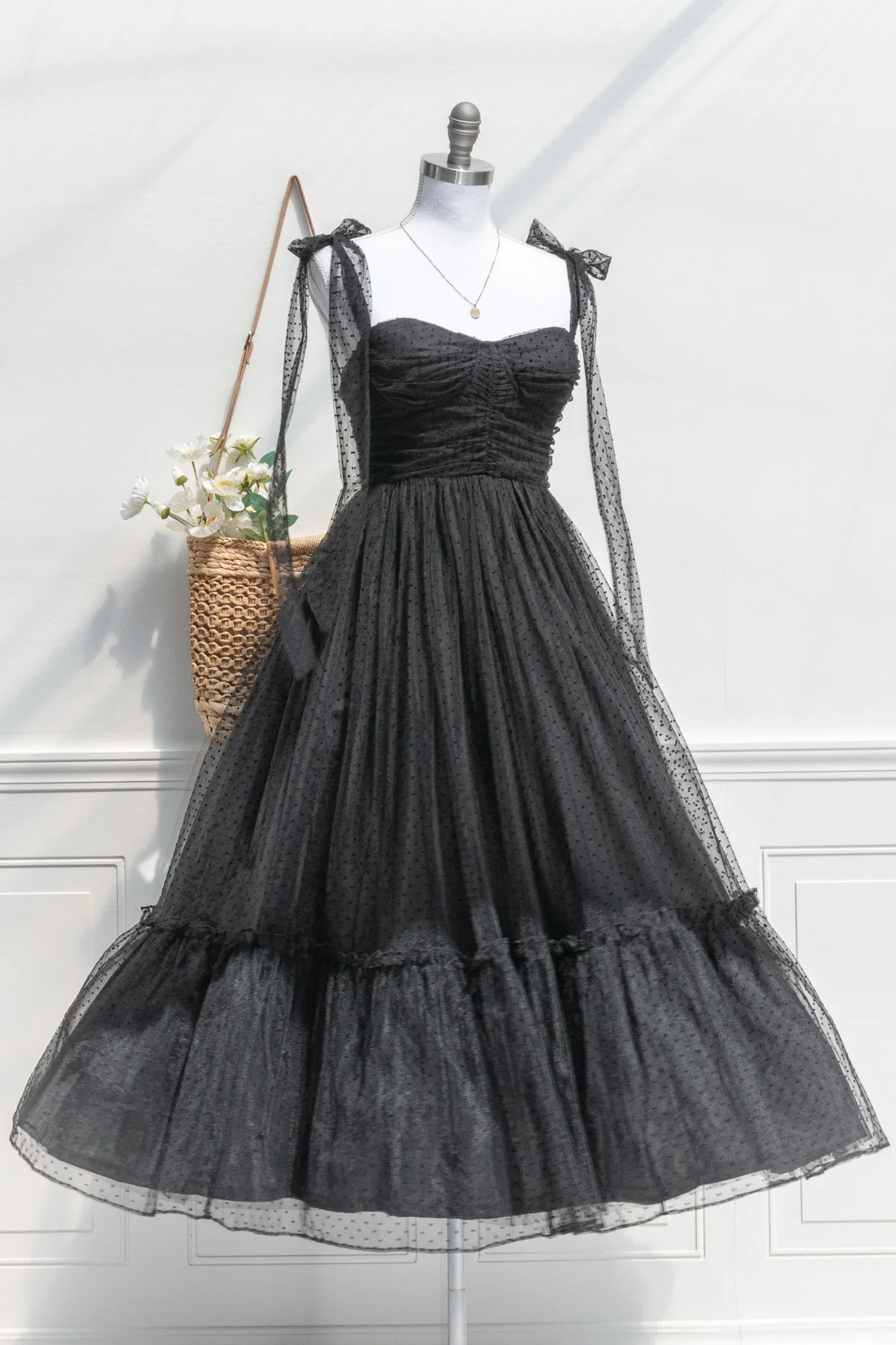 La Bohème Tulle Dress - Black