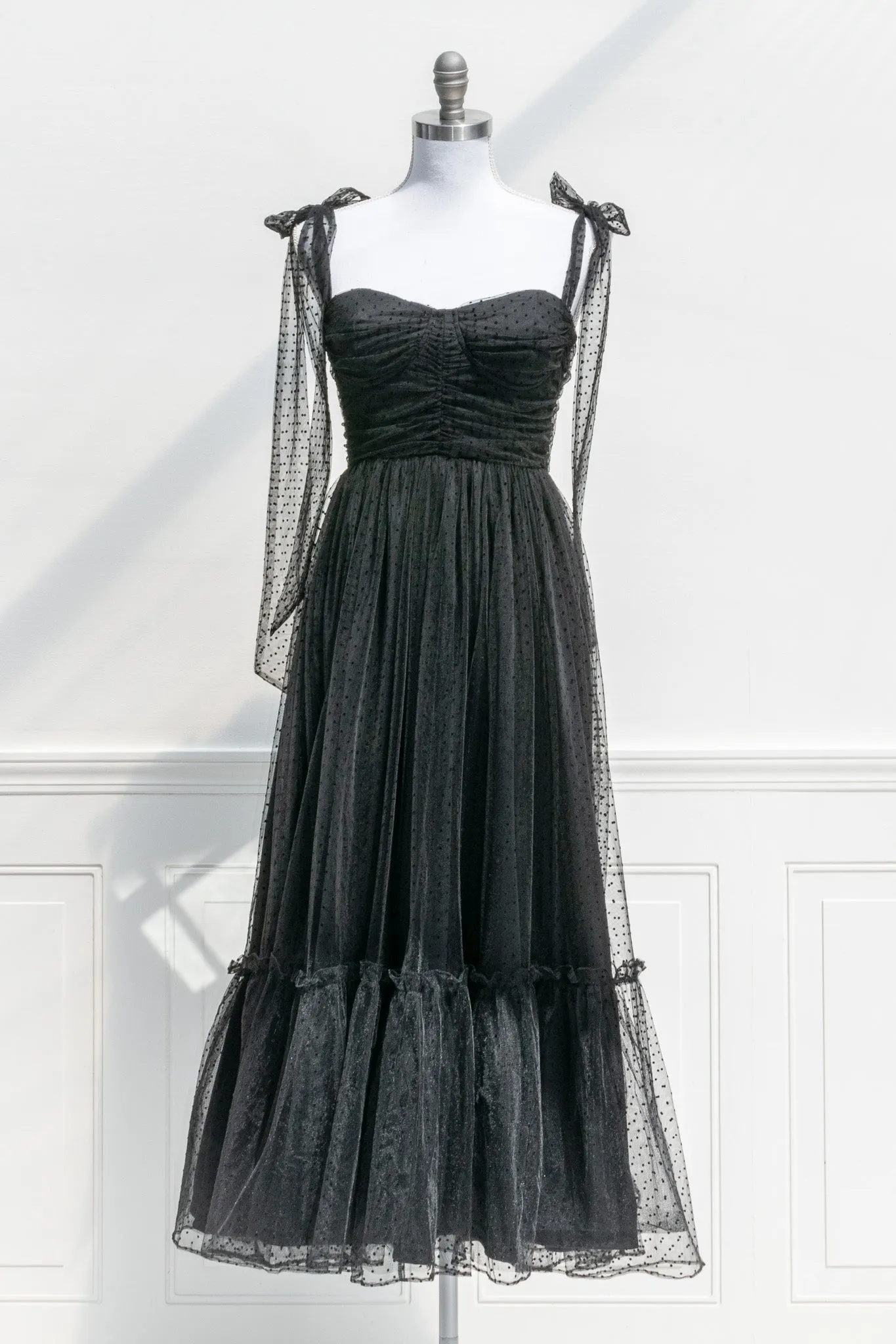 La Bohème Tulle Dress - Black