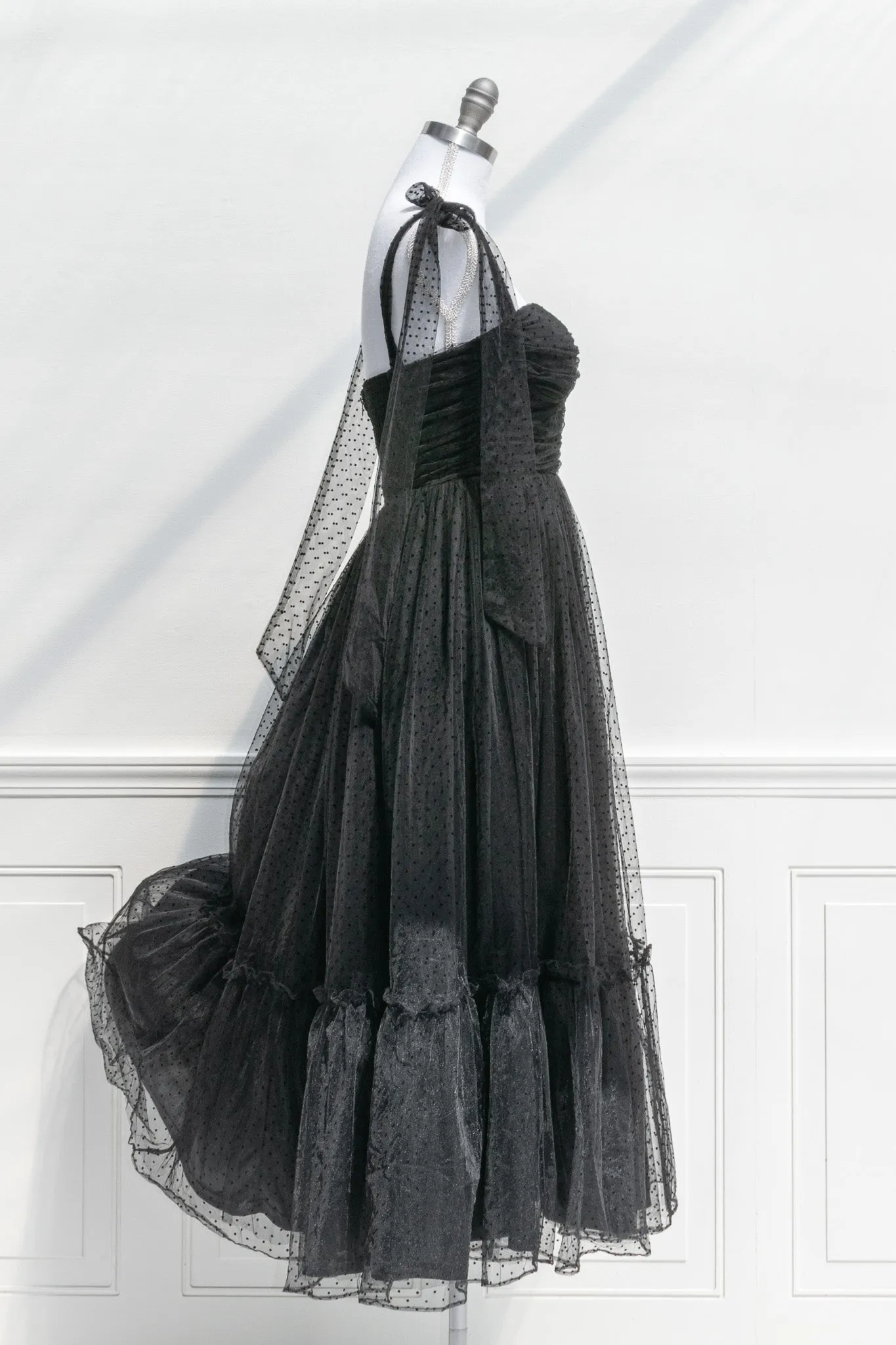 La Bohème Tulle Dress - Black