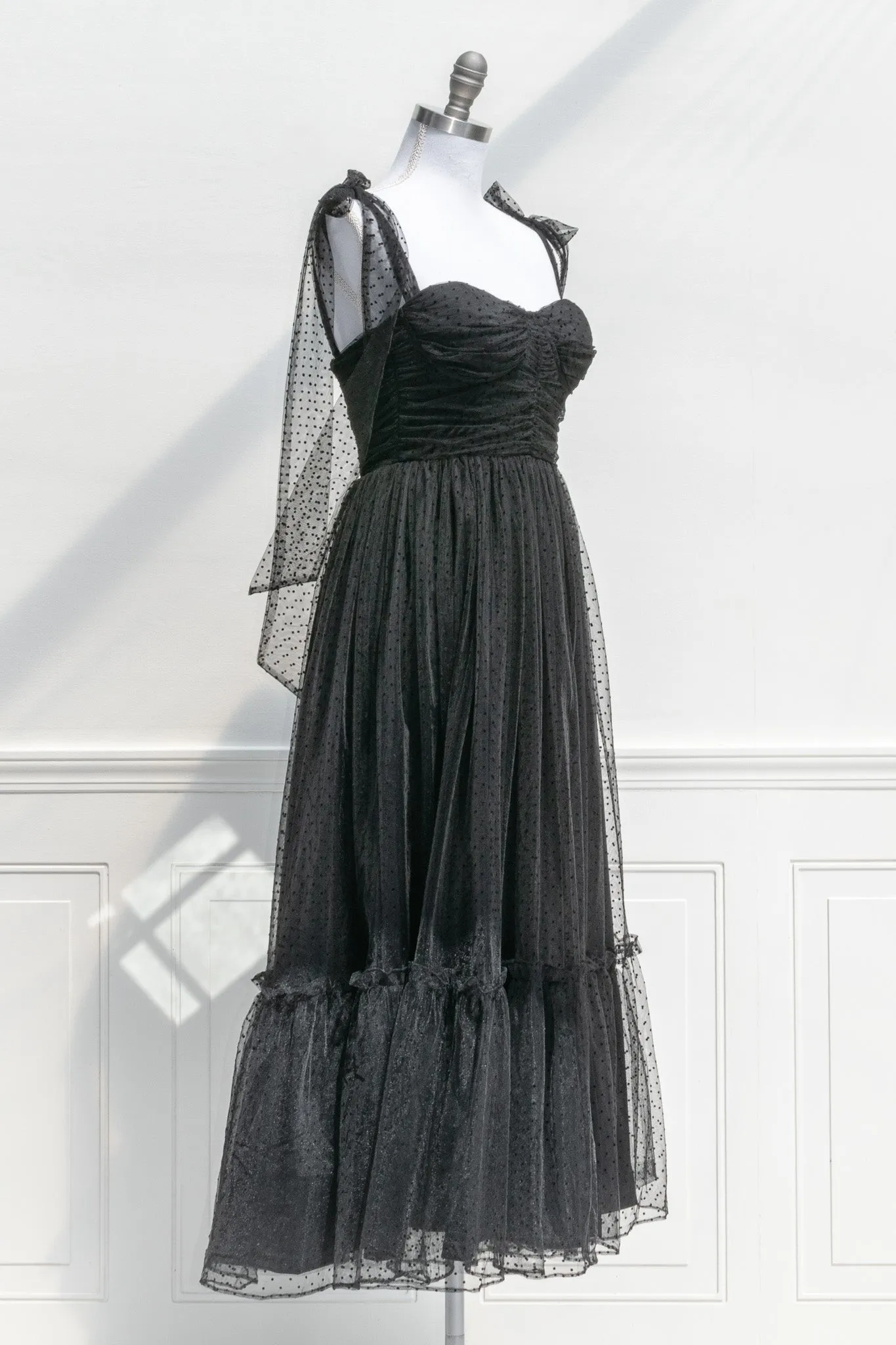 La Bohème Tulle Dress - Black