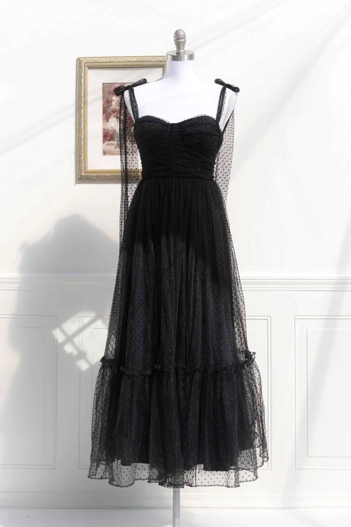 La Bohème Tulle Dress - Black