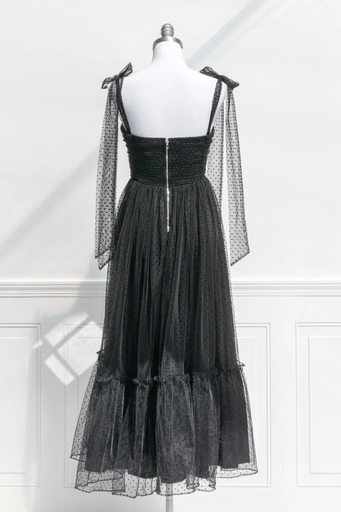 La Bohème Tulle Dress - Black