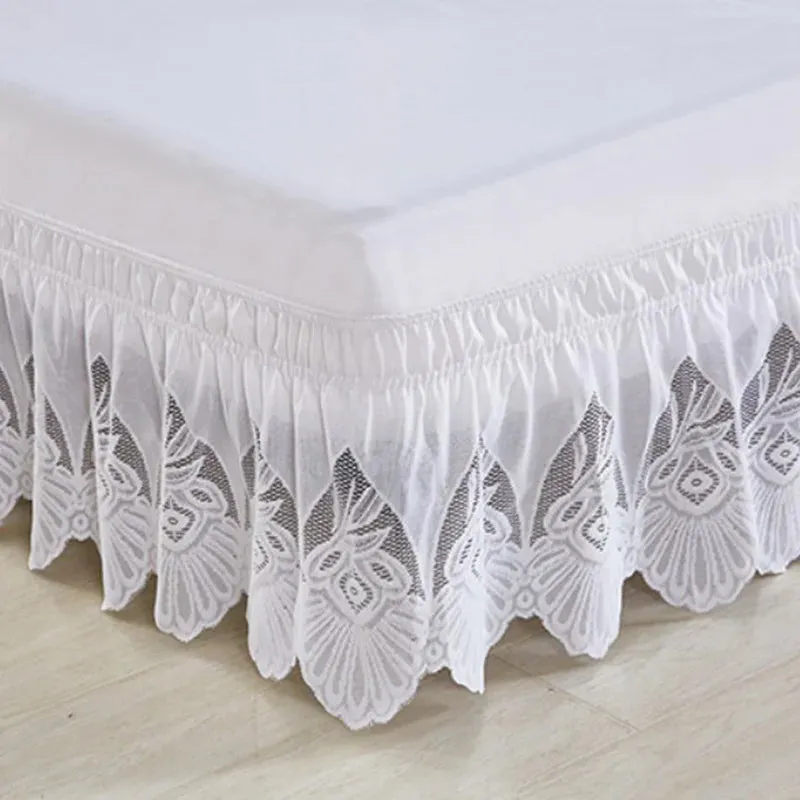 Lace Bed Skirt Elastic Band Bed Skirts