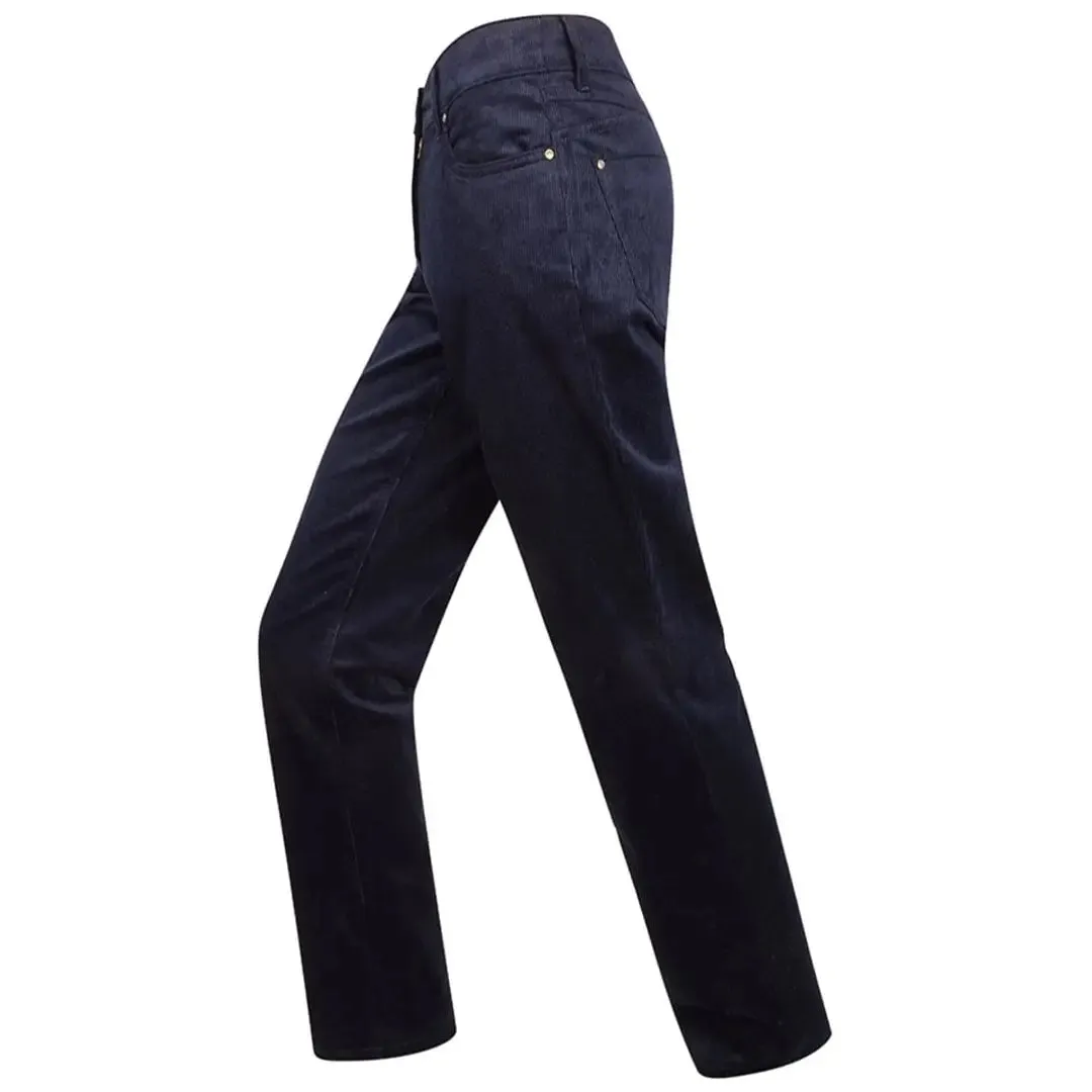 Ladies Stretch Cord Jeans - Navy by Hoggs of Fife