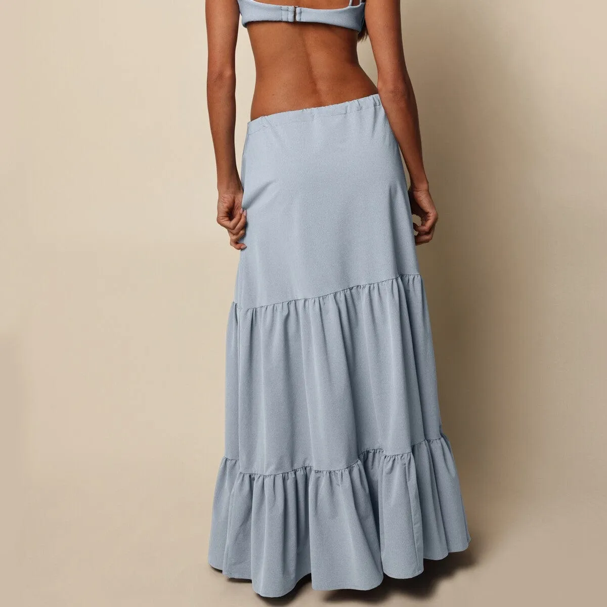 Light Denim Cottage Skirt