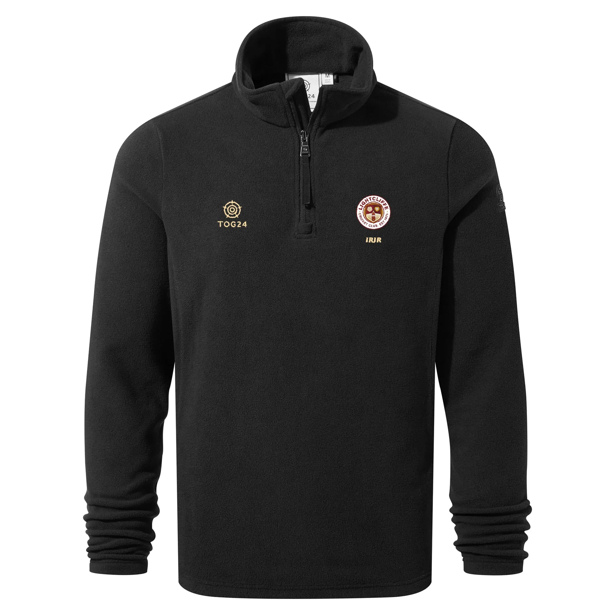 Lightcliffe CC Mens - Revive Quarter Zip Fleece Black