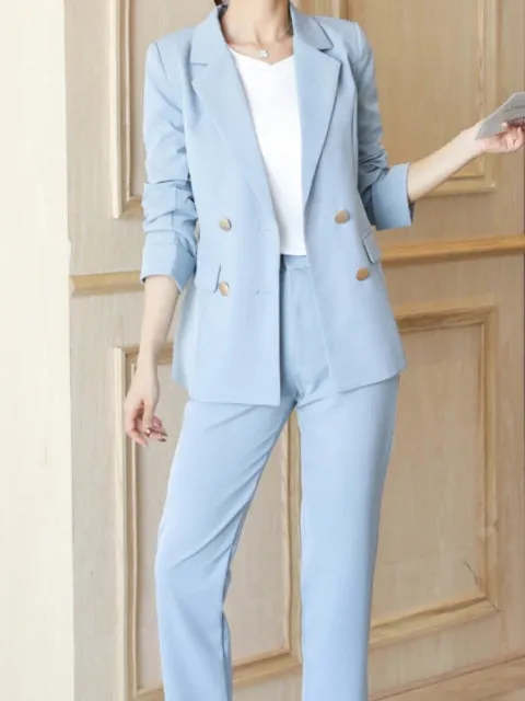 Lilian Elegant Cotton Office Suit Set