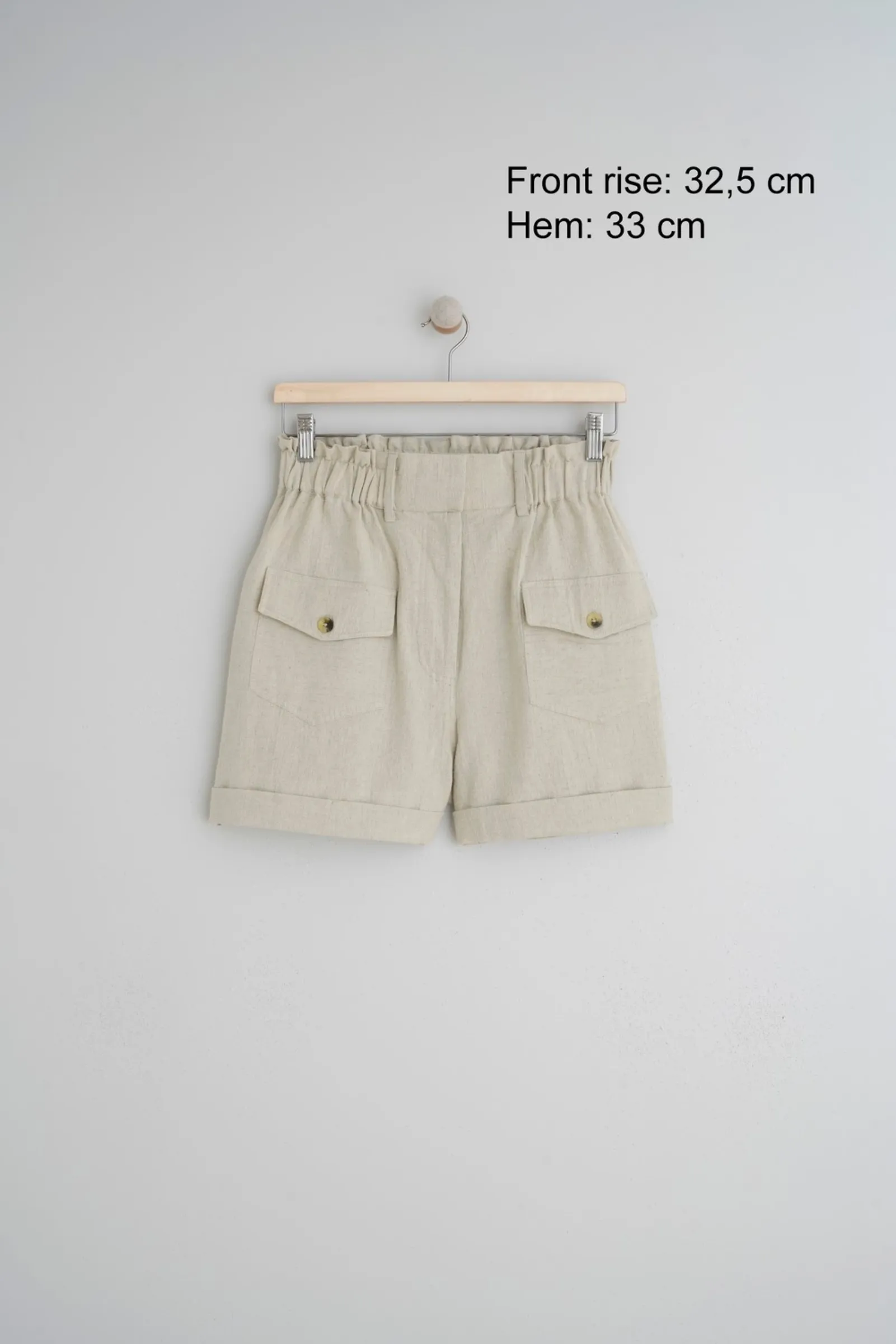 Linen Shorts - Cream