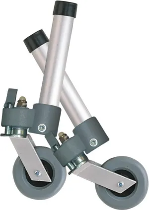 Locking Swivel Walker Wheels with Two Sets of Rear Glides