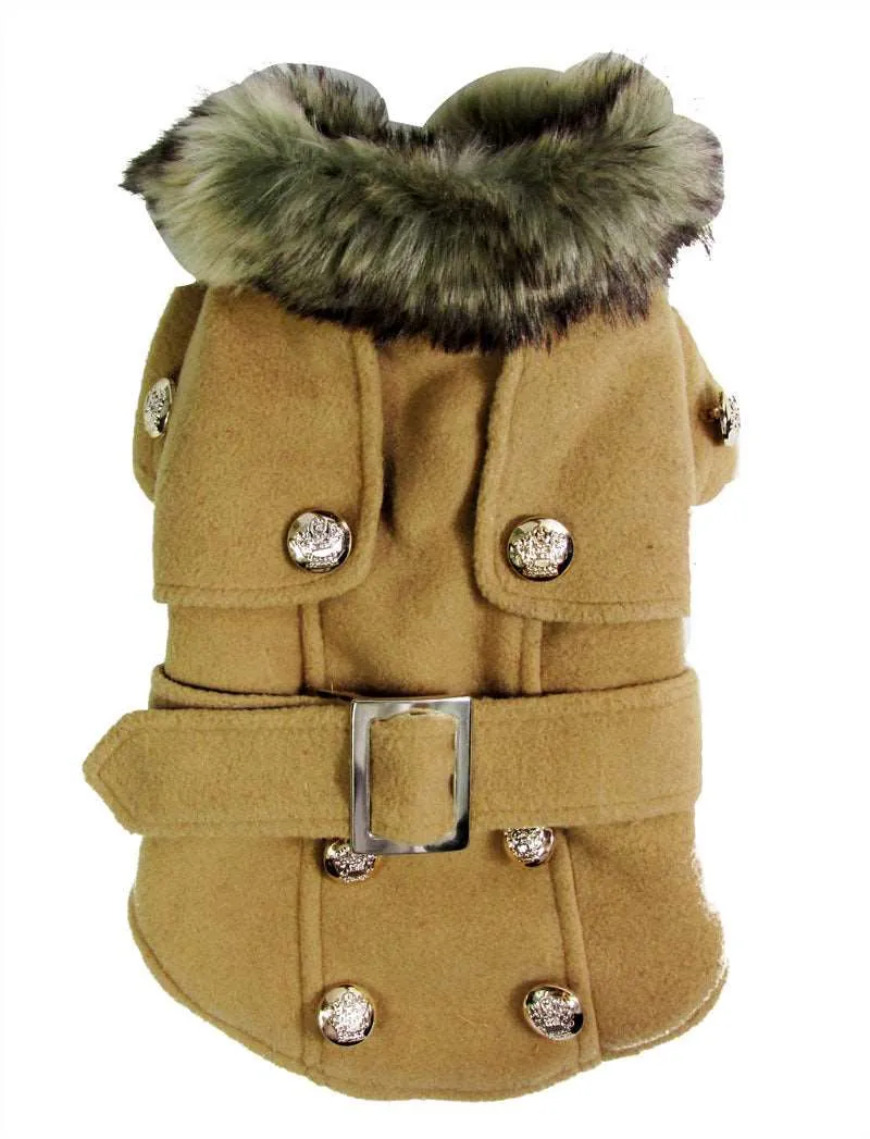 Luxury Winter Dog Coat - Fur Collar Warm Cotton Jacket for Pets