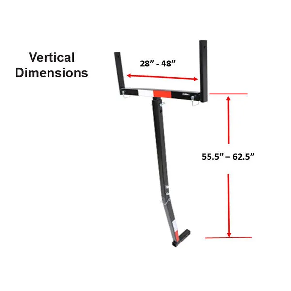 Malone Axis Pickup Truck Bed Extender w/ Single 58" VersaRail