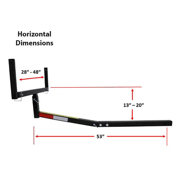 Malone Axis Pickup Truck Bed Extender w/ Single 58" VersaRail