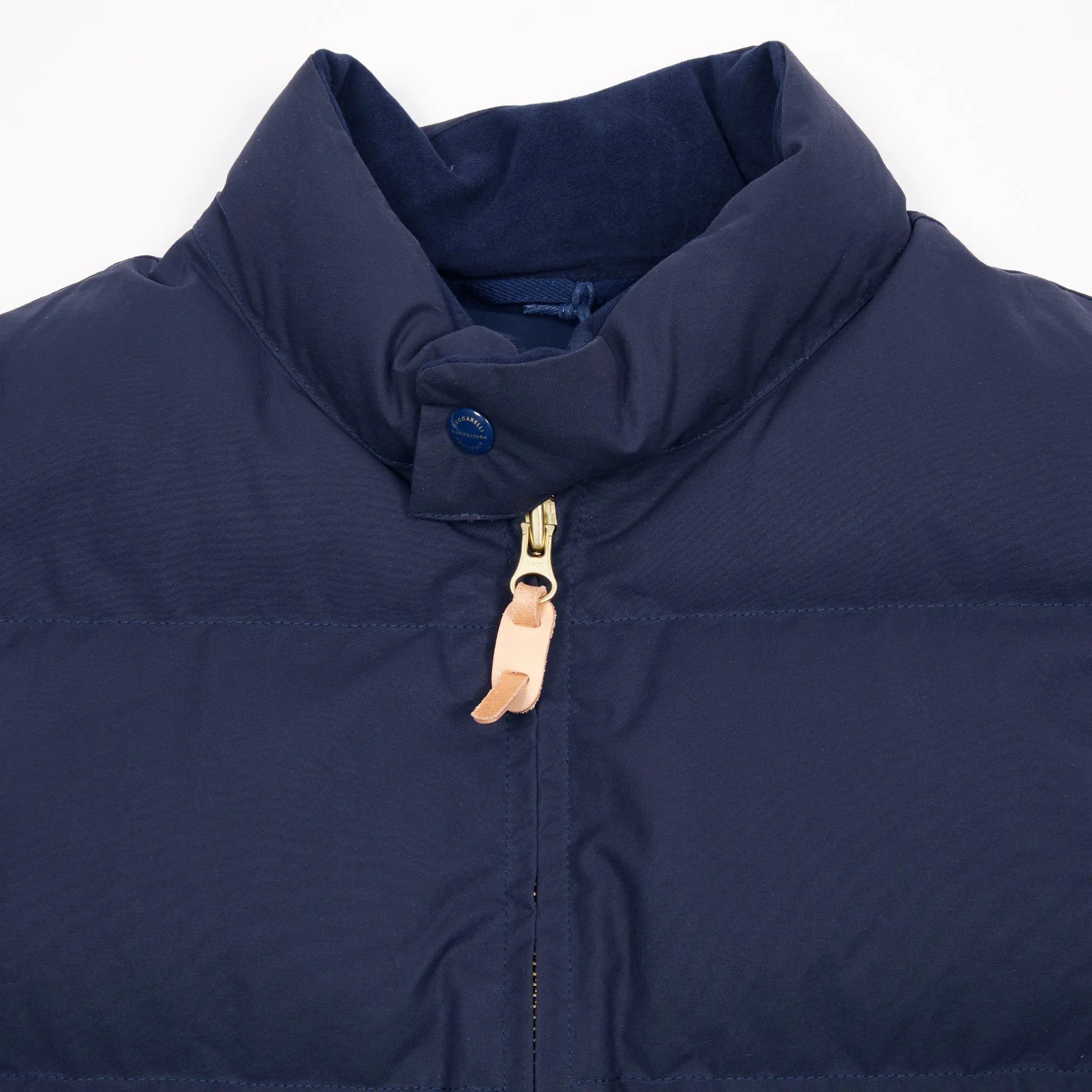 Manifattura Ceccarelli Goose Down Vest in Navy