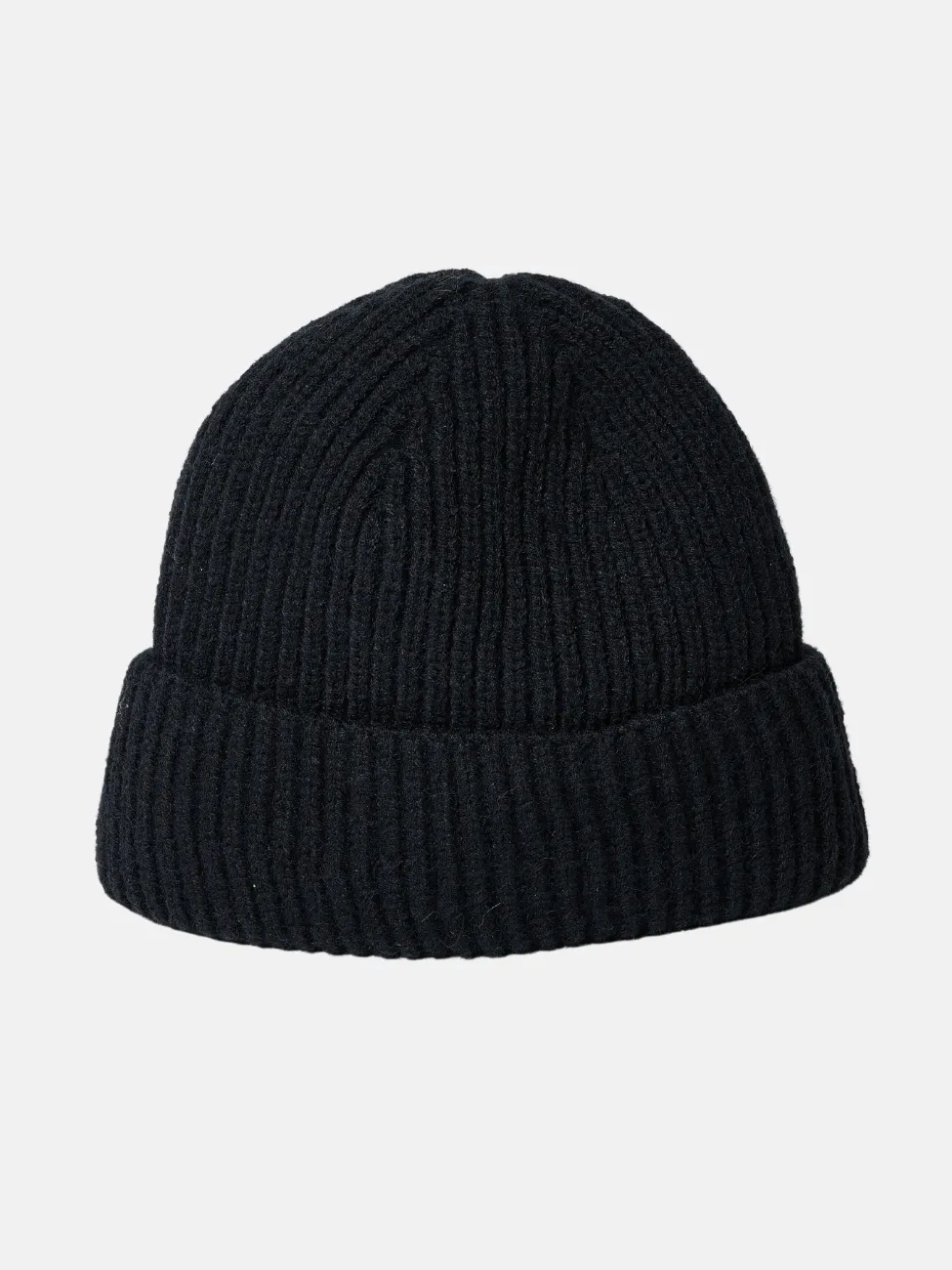 Match Rib Beanie- Black