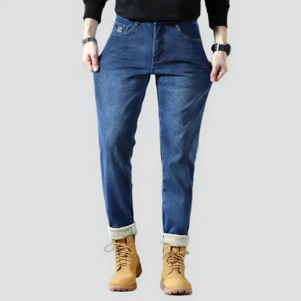 Men's fleece jeans