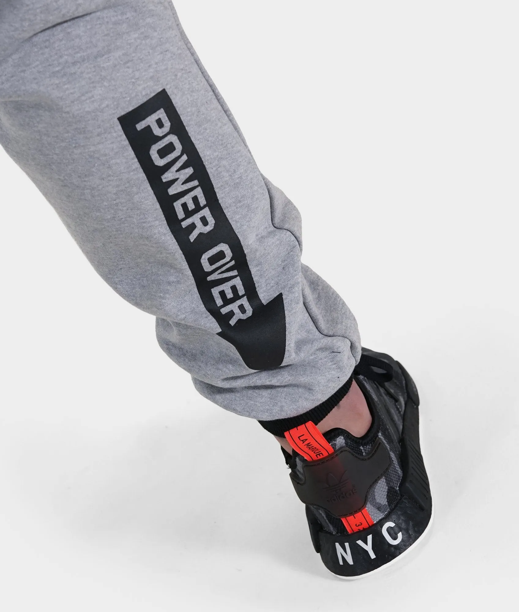 Mens Power Over Track Pants - Gray