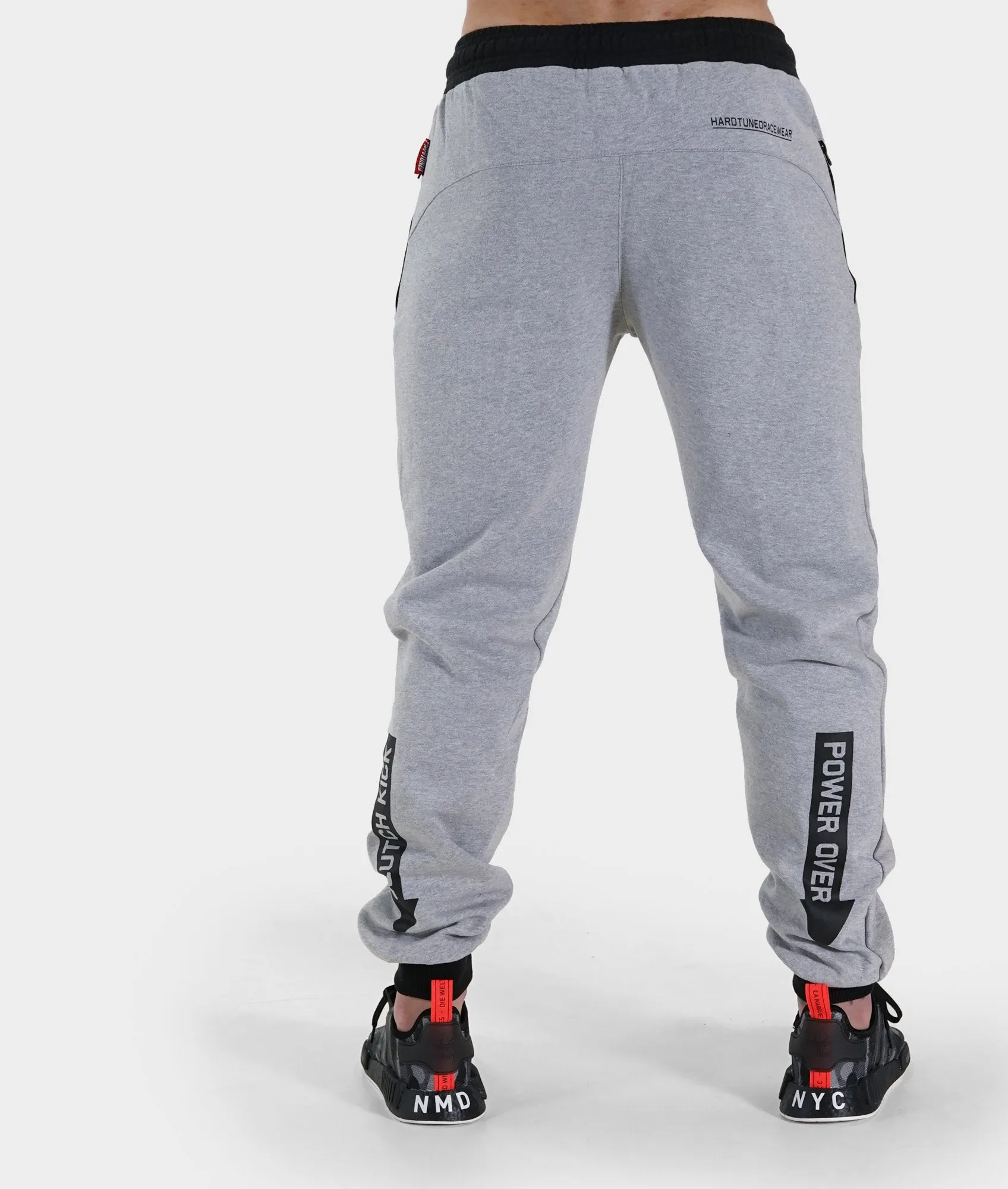 Mens Power Over Track Pants - Gray