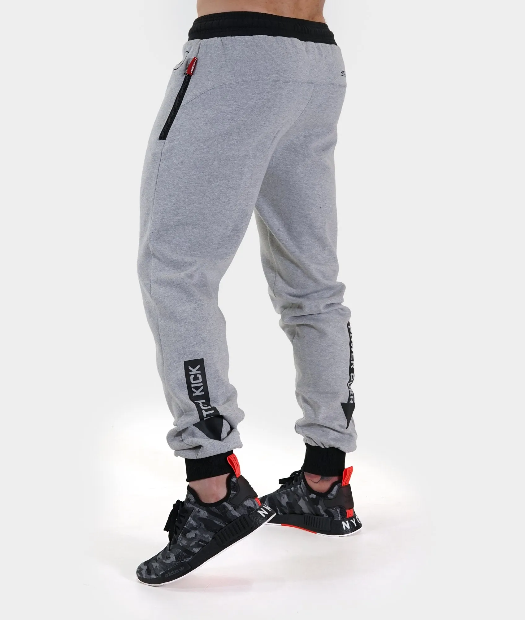 Mens Power Over Track Pants - Gray