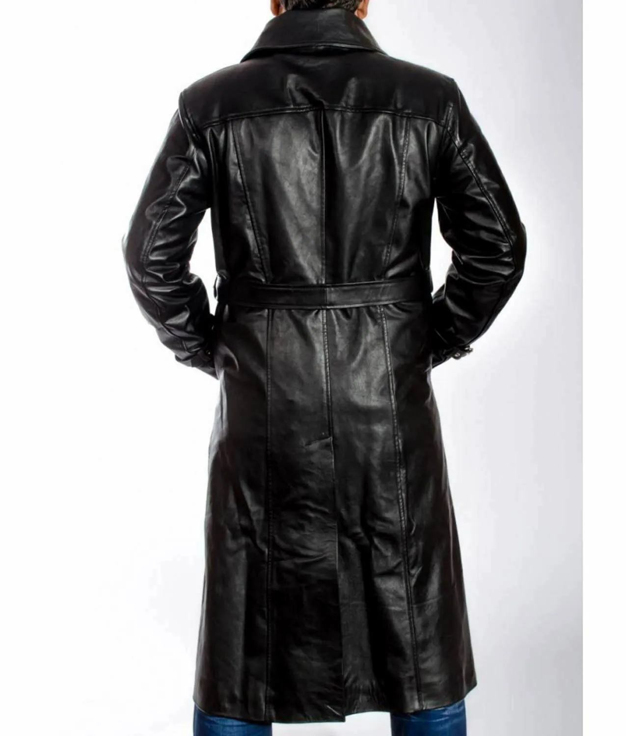 Men's Trench Coat | Mickey Rourke Sin City Leather Jacket