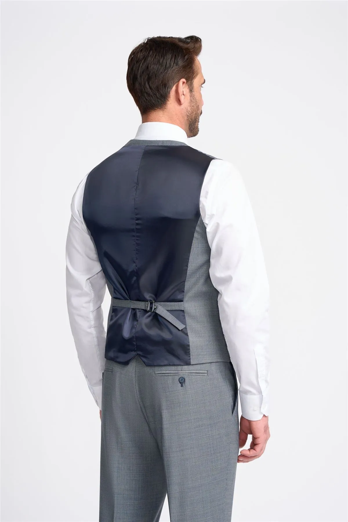 Men's Waistcoat Grey Tailored Fit Vest