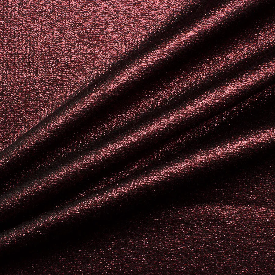 Metallic Bordeaux Wool Blend